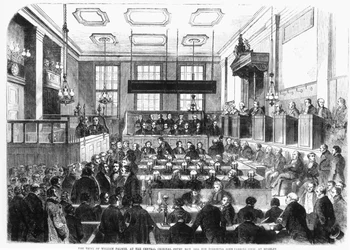 Rättegång mot William Palmer, vid Central Criminal Court, maj 1856, för att ha förgiftat John Parsons Cook, i Rugeley